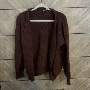 Brown cardigan